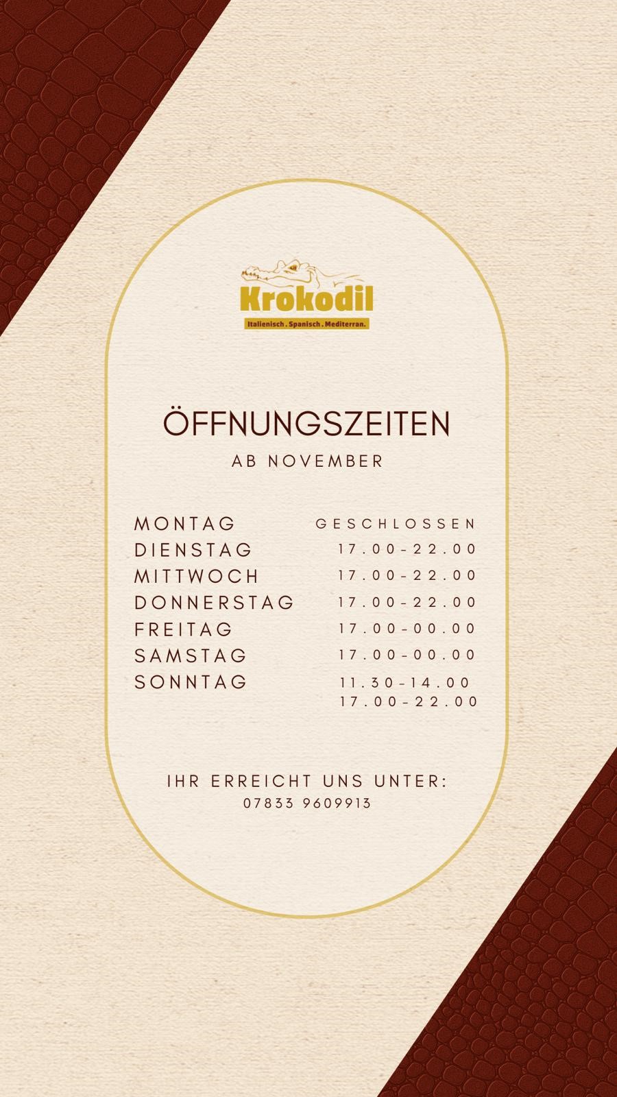 oeffnungszeiten